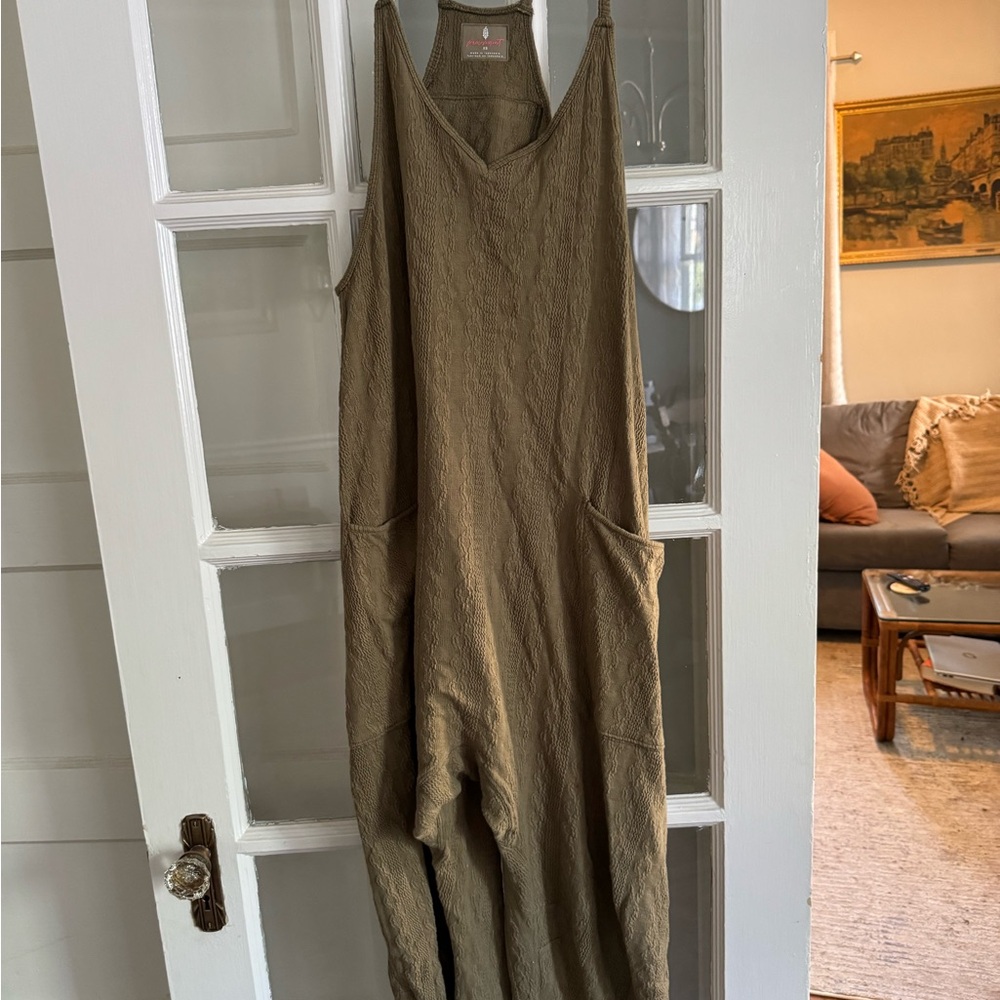 RARE hotshot onesie cable knit green XS